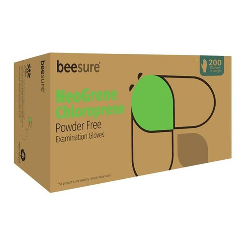 EcoBee Small BeeSure NeoGrene Chloroprene PF Exam Glove (BE1186) EcoBee Small BeeSure NeoGrene Chloroprene PF Exam Glove (BE1186)