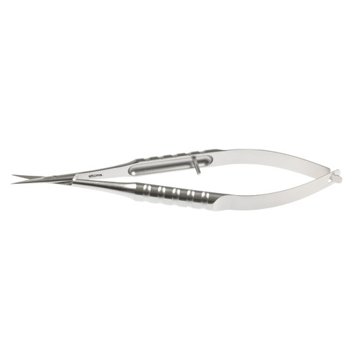Stoma Straight Mini-Gomel Microsurgical Scissors with Serrations (13550.11)