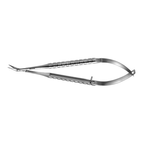 Stoma Angled Gomel Microsurgical Scissors with Serrations (13552.16)