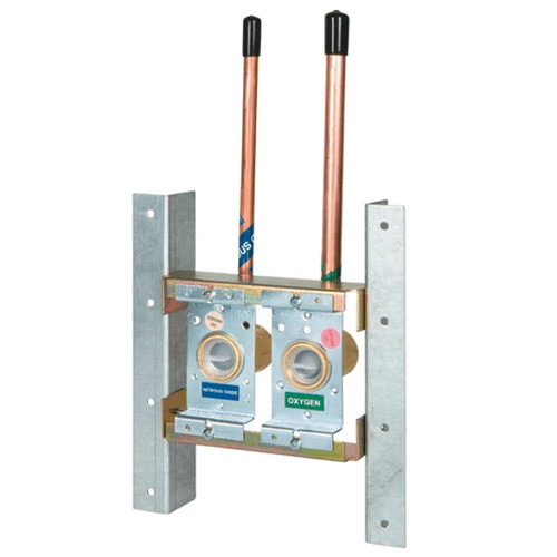 Belmed Nitrous-Oxygen Double Outlet Concealed Rough-In Assembly (9000-0000-0011)