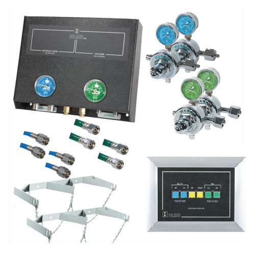 Belmed Manual Manifold System with Wall Alarm for Existing Wall & Preinstall Kit (M101)