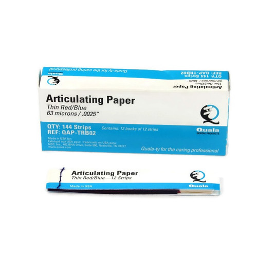 Quala Thin Red/Blue Articulating Paper (QAP-TRB02)