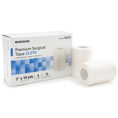 McKesson 3" White NonSterile Surgical Cloth Tape (100203)