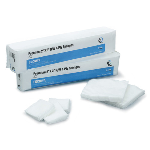 Quala Dental 2" x 2" 4-Ply Non-Woven Sponge (ENCNWA)