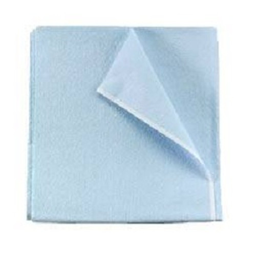 Tidi 40" x 60" Blue 3-Ply Patient Drape Sheet (919375)
