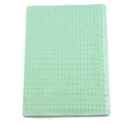 TIDI 113" x 18" Green 2-Ply Tissue + Poly Bib/Towel (917462)