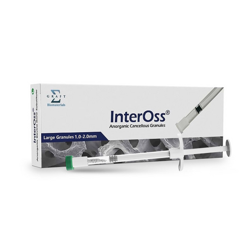 SigmaGraft InterOss Large Particle Anorganic Cancellous Bone Graft in 0.5cc Syringe (IOLGS050)