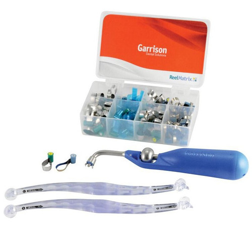 Garrison Dental Reel Matrix System Kit with PerForm Proximal Contact Instruments and Margin Elevation Bands (RMK05) Garrison Dental Reel Matrix System Kit with PerForm Proximal Contact Instruments and Margin Elevation Bands (RMK05)