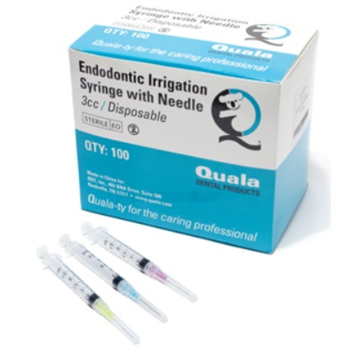 Quala 3cc Luer Lock Syringe with 23G Side Vented Needle (Q450123)