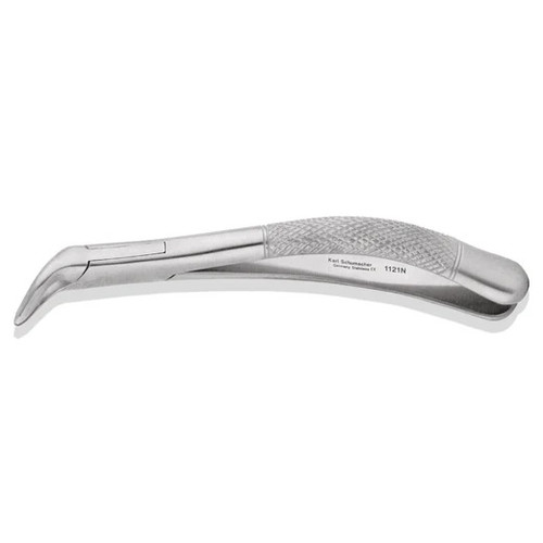 Karl Schumacher #1121N Narrow Lower Universal Apical Retention Forceps with Subgingival Short Beak (EXF1121N) Karl Schumacher #1121N Narrow Lower Universal Apical Retention Forceps with Subgingival Short Beak (EXF1121N)