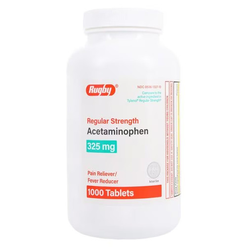 325mg Acetaminophen Tablets - 1,000/Bottle - 12/Case (371080)