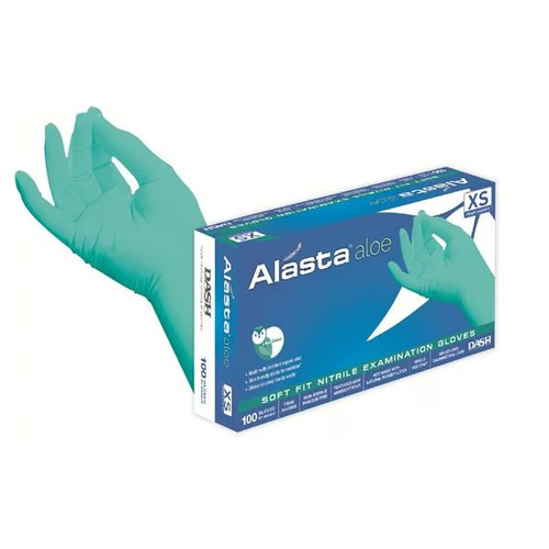 Dash Medical X-Small Alasta Aloe Nitrile PF Exam Glove (AA100XS)