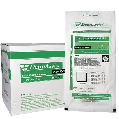 IHC Size 7.5 Dermassist Latex PF Surgical Glove (133750) IHC Size 7.5 Dermassist Latex PF Surgical Glove (133750)