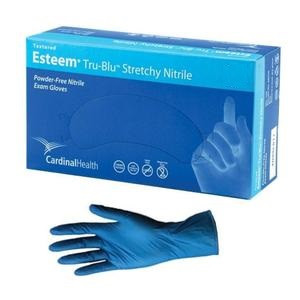 Cardinal Health Small ESTEEM Tru-Blu Stretchy Nitrile PF Exam Glove (8896NB)