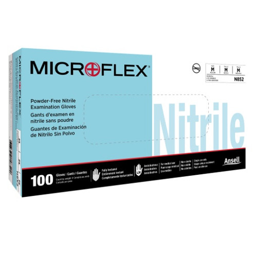 Ansell Medium MicroFlex Nitrile Exam Gloves (N852) Ansell Medium MicroFlex Nitrile Exam Gloves (N852)