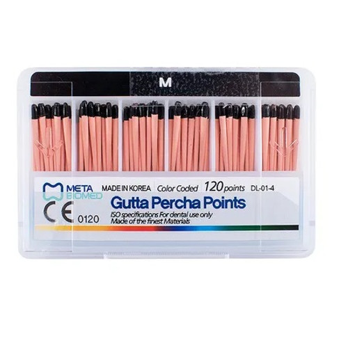 Medium Gutta Percha Points with 0.02 Taper in Sliding Box - 120 Units (151530-M)