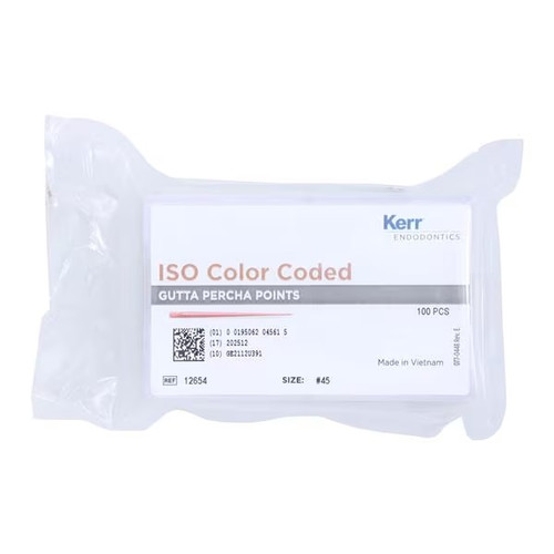Kerr Endodontics #45 White Standard ISO Color Coded Gutta Percha Point (12654)