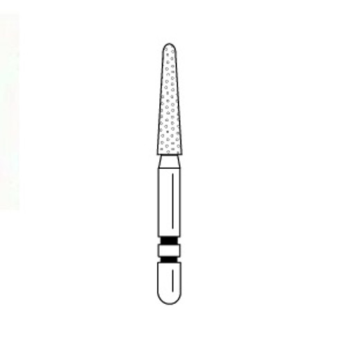 Premier Dental #767.8C Round-End Taper FG Two Striper Diamond Bur with Coarse Grit (2015454)