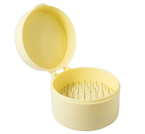 Plasdent Round Yellow Cotton Roll Holder (400CRD-3)