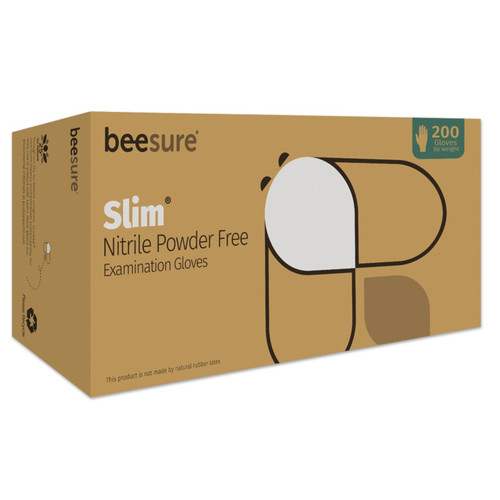 EcoBee Large BeeSure Slim PF Nitrile Exam Glove (BE1128)