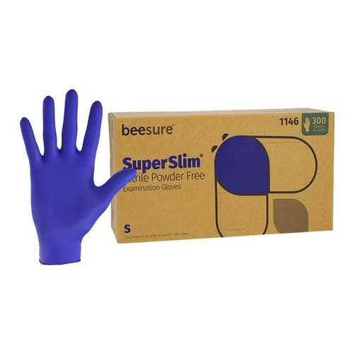 EcoBee Small BeeSure SuperSlim PF Nitrile Exam Glove (BE1146)