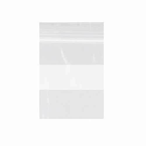 Dukal 8” x 10” Clear Reclosable DawnMist Bag with White Block (ZIP810WB)