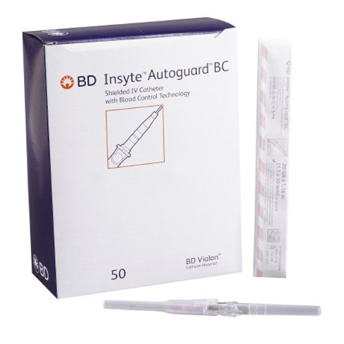 BD 20G x 1” Insyte Autoguard Shielded IV Catheter (381433)