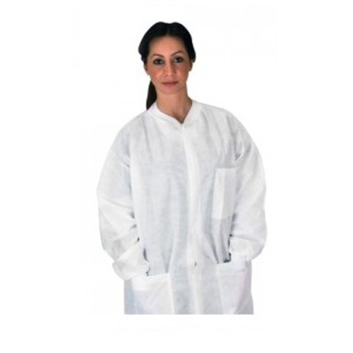 Dukal XXX-Large White Lab Coat with Pockets (345P)