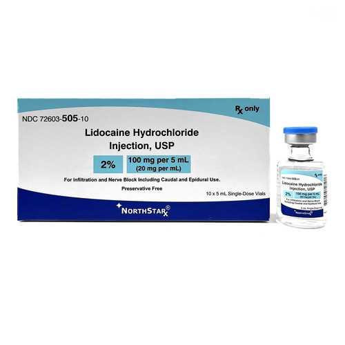 Northstar RX 2% Lidocaine HCl in 5mL Vial (72603050510)