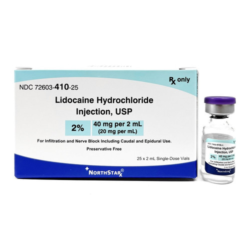 Northstar RX 2% Lidocaine HCl in 2mL Vial (72603041025)