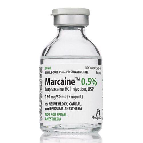 Pfizer 0.5% Marcaine Bupivacaine HCl for Injection in 30mL Vial (00409156029)