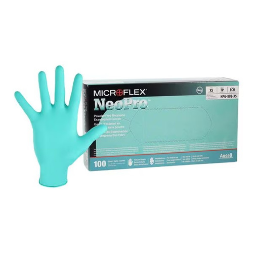 Ansell X-Small MicroFlex NeoPro NPG-888 Neoprene Exam Gloves (NPG-888-XS)