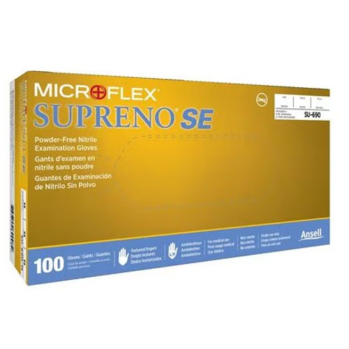 Ansell X-Small MicroFlex Supreno SE SU-690 Nitrile Exam Gloves (SU-690-XS) Ansell X-Small MicroFlex Supreno SE SU-690 Nitrile Exam Gloves (SU-690-XS)