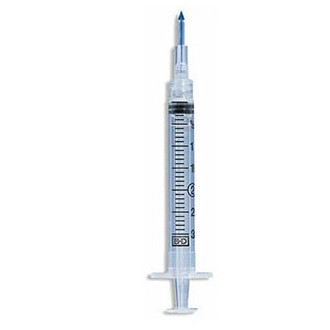 Becton-Dickinson 17G Blunt Plastic Cannula with 3mL Syringe (303346)