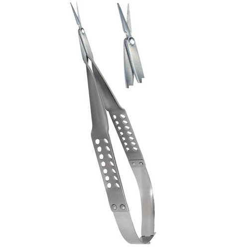 Straight Vannas Scissors with 1.2cm Blades - 14.7cm