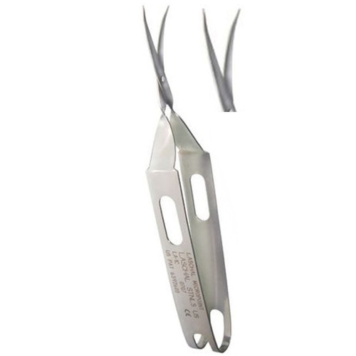 Curved Sharp/Sharp Scissors with 2.2cm Blades - 12.4cm