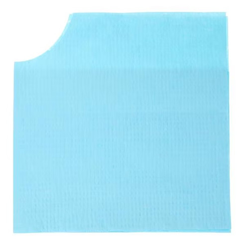 TIDI 17" x 18" Blue Ultimate Specialty Bib with Contour Neck (917443)
