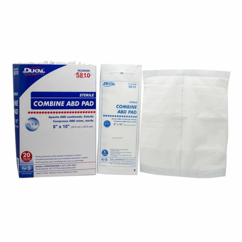 Dukal 8" x 10" Sterile ABD Pad (5810) Dukal 8" x 10" Sterile ABD Pad (5810)