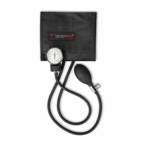 Dukal Tech-Med Deluxe Aneroid Sphygmomanometer with Black Large Adult Cuff (2010X)