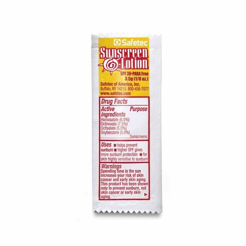 Safetec SPF 30 Sunscreen Lotion in 3.5g Pouch (53706)