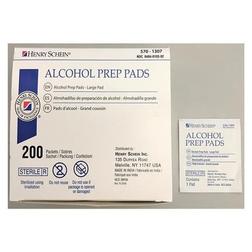 Henry Schein Large Sterile Alcohol Prep Pad (HS1027)