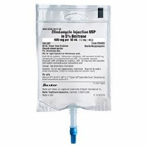Baxter 600mg/50mL Clindamycin Phosphate in 5% Dextrose for Injection Bag (2G3453) Baxter 600mg/50mL Clindamycin Phosphate in 5% Dextrose for Injection Bag (2G3453)