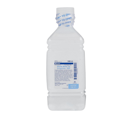 Baxter Sterile Water for Irrigation in 1,000mL Bottle (F7114)