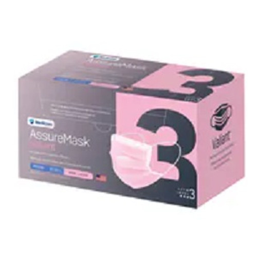 AMD-Medicom Pink ASTM Level 3 AssureMask Balance Earloop Face Mask (205616)