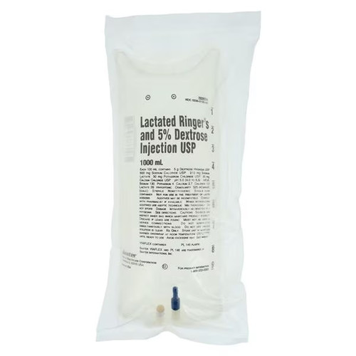 Baxter Lactated Ringer's and 5% Dextrose Injection in 1,000mL Viaflex Plastic Container (2B2074X) Baxter Lactated Ringer's and 5% Dextrose Injection in 1,000mL Viaflex Plastic Container (2B2074X)