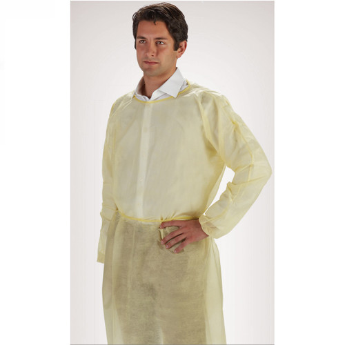 Graham Medical 30" x 42" Yellow Isolation Gown (86793)