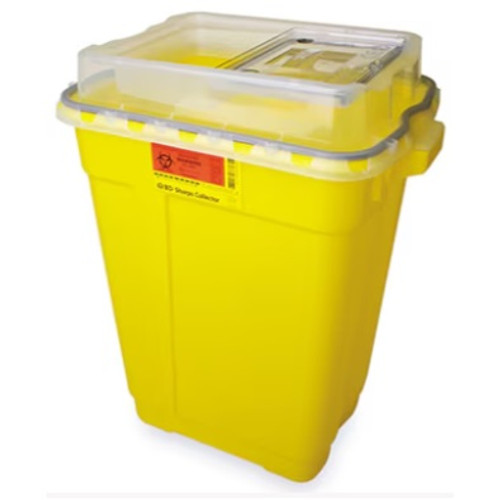 Becton Dickinson 19 Gallon Chemotherapy Sharps Container with Slide Top & Gasket (305613) Becton Dickinson 19 Gallon Chemotherapy Sharps Container with Slide Top & Gasket (305613)