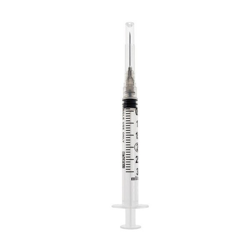 Exel Corporation 3cc Hypodermic Luer Lock Syringe with 22G x 1” Needle (26102)