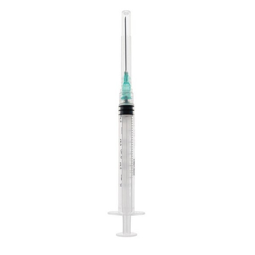 Exel Corporation 3cc Hypodermic Luer Lock Syringe with 20G x 1” Needle (26108)