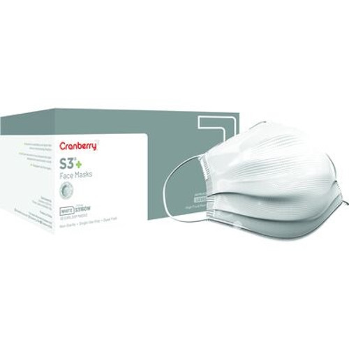 White S3+ Plus ASTM Level 3 Face Mask - 400/Case (S3160W)